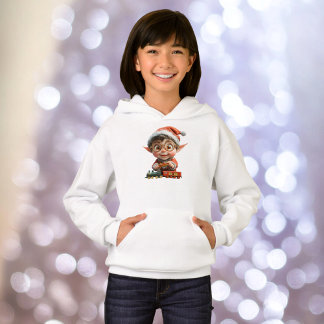 Engineering Baby Christmas Elf Girl's Hoodie