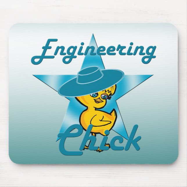 Engineering Chick #7 Mouse Pad (Front)