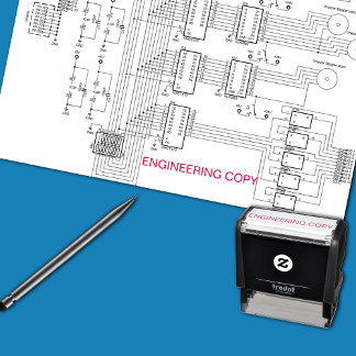 "ENGINEERING COPY" Drawing Self-inking Stamp