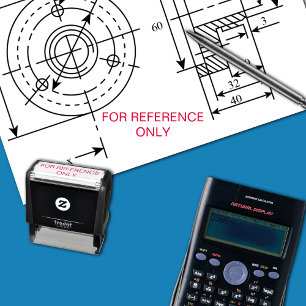 Engineering "FOR REFERENCE ONLY" Drawing Self-inking Stamp