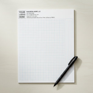 Engineering Graph Pad Paper with Corporate Logo
