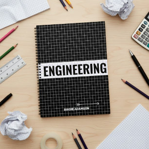 Engineering Graph Paper Design   Personalized Grid Notebook