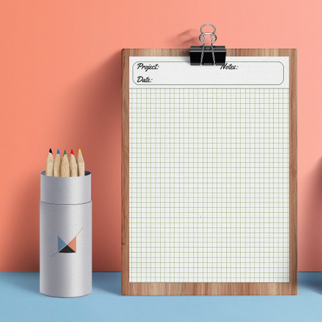 Engineering Graph Sheets Grid Paper 6mm Green Notepad (Engineering Graph Sheets Grid Paper 6mm Green Notepad)