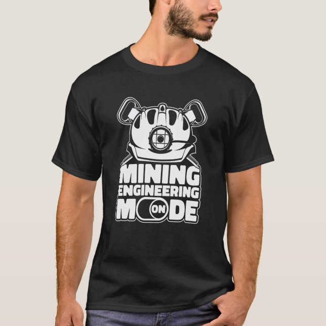 Engineering Hard Hat Mechanical Aerospace Mining E T-Shirt (Front)