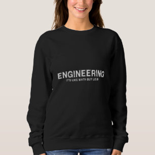 Engineering It's Like Math But Loud  Engineering M Sweatshirt
