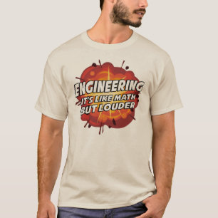 Engineering - It's Like Math But Louder T-Shirt
