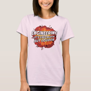 Engineering - It's Like Math But Louder T-Shirt