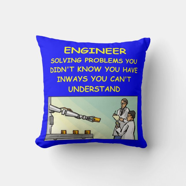 engineering joke cushion (Front)
