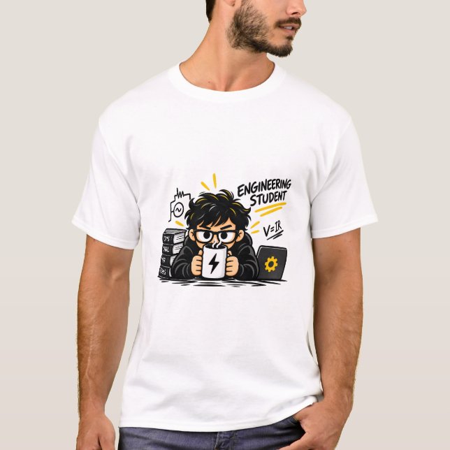 Engineering Student T-Shirt Funny Electrical Major (Front)