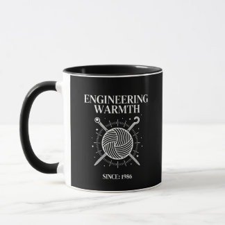 Engineering Warmth Custom Year Knitting Mug