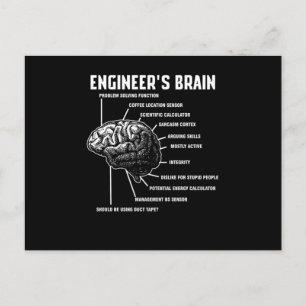 Engineers Brain Engineering Engineer Gift Postcard