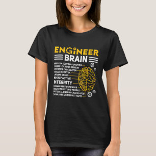 Engineers Brain industrial engineering Computer ci T-Shirt