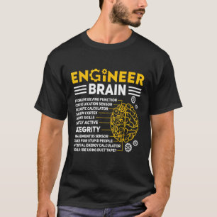 Engineers Brain industrial engineering Computer ci T-Shirt