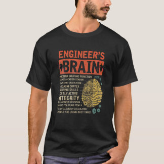 Engineer's Brain Problem Solving Process Engineeri T-Shirt