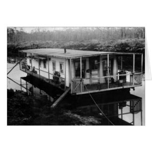 Engineer's Houseboat, Florida Everglades, 1915