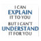Engineer's Motto Can't Understand It For You