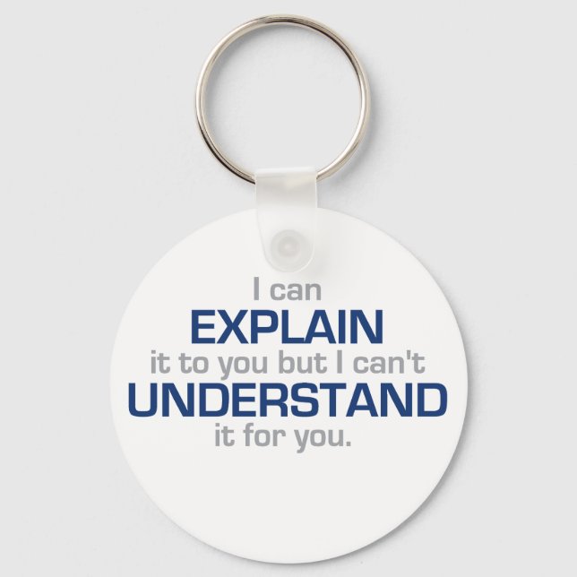Engineer's Motto - Science Type Stuff Key Ring (Front)