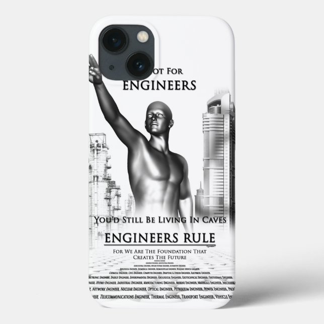 Engineers Rule Case-Mate iPhone Case (Back)