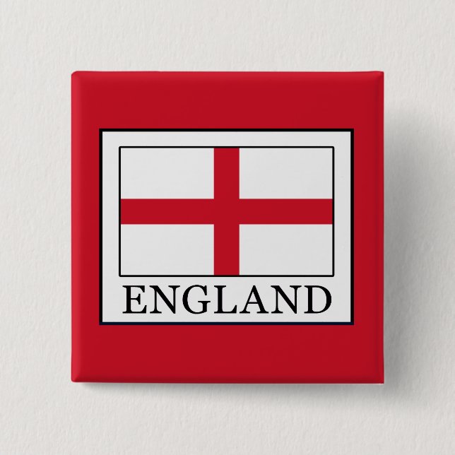 England 15 Cm Square Badge (Front)