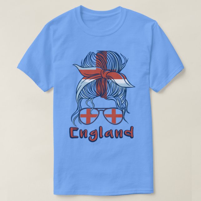 England 2022 English Girl football World Cup Engli T-Shirt (Design Front)