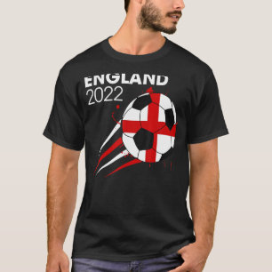 England 2022 Soccer Team  British Flag Men Boys T-Shirt