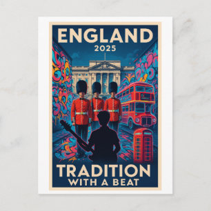 England 2025 – Tradition with a Beat Postcard