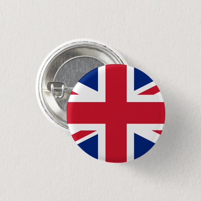England 3 Cm Round Badge (Front & Back)