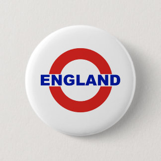 England 6 Cm Round Badge