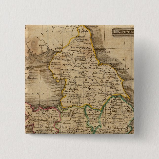 England and Wales 4 15 Cm Square Badge (Front)