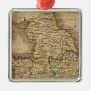 England and Wales 4 Metal Tree Decoration