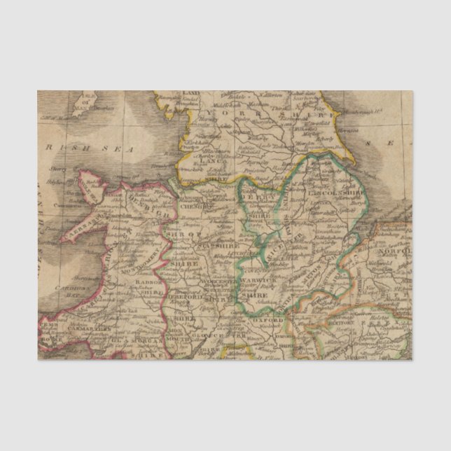 England and Wales 4 Tissue Paper (Front)
