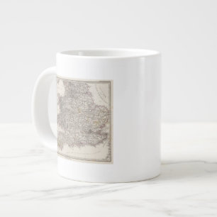England Atlas Map Large Coffee Mug