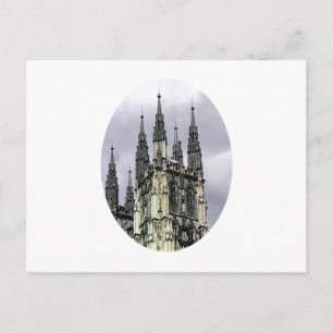 England Canterbury Church Spirals o The MUSEUM Zaz Postcard