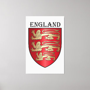 England coat of arms canvas print