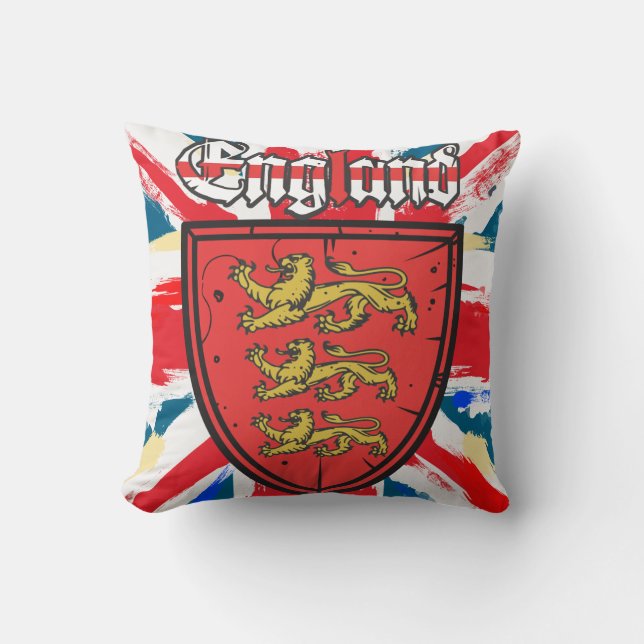 England Coat of Arms Cushion (Front)