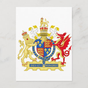 England Coat of Arms Postcard