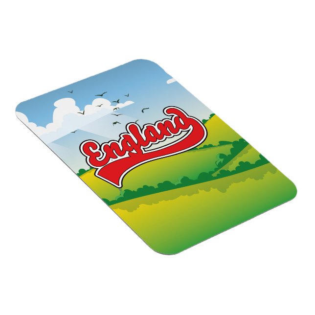 England Countryside travel poster Magnet (Right Side)