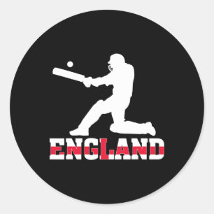 England Cricket Fan Jersey 2025 British Cricket  Classic Round Sticker