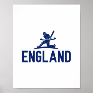 England Cricket Fan. Men Poster