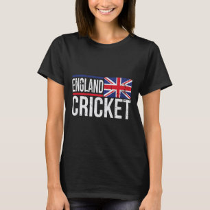 England Cricket Flag Jersey Match Tournament Uk Fa T-Shirt