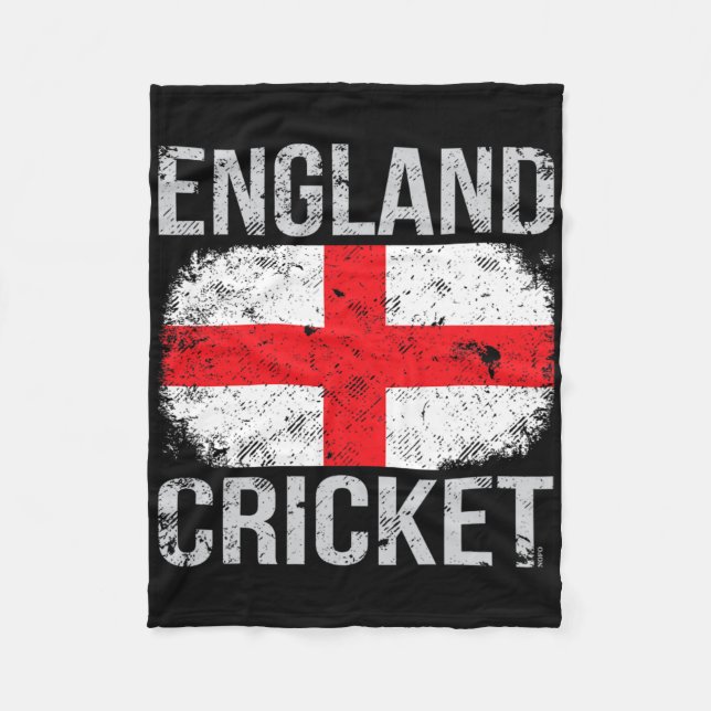 England Cricket  Fleece Blanket (Front)