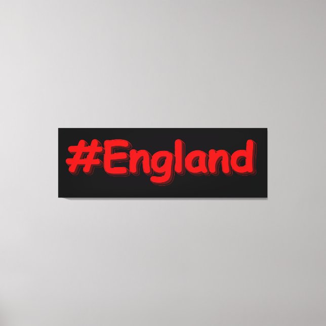 "#England" Cute Design. Buy Now Canvas Print (Front)