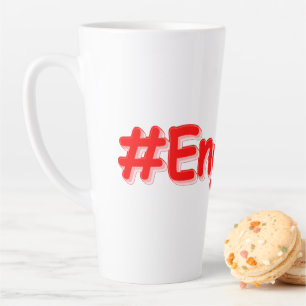 "#England" Cute Design. Buy Now Latte Mug