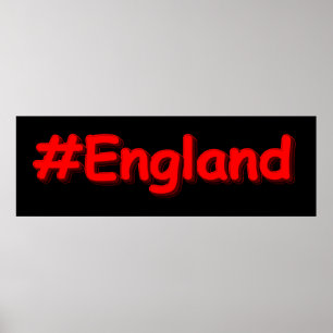 "#England" Cute Design. Buy Now Poster