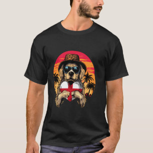 England Dog Heart Sunset English Roots English Pri T-Shirt