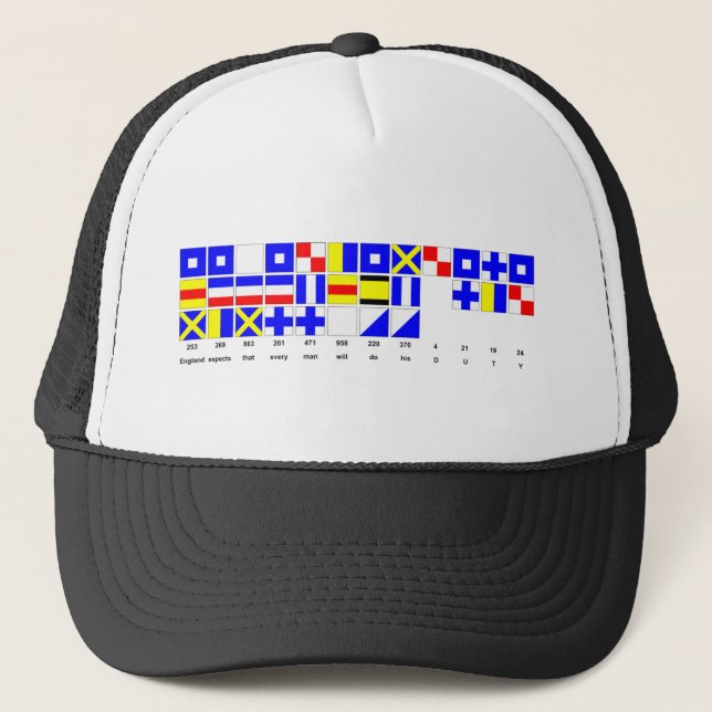England Expects Hat with Text (Front)