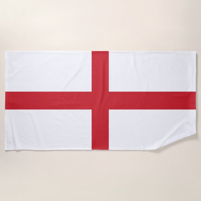 England flag Beach Towel (Front)