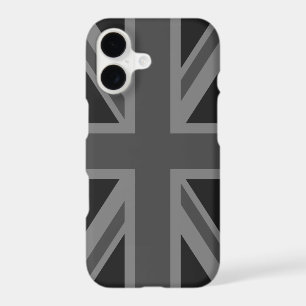 England Flag Black Grey