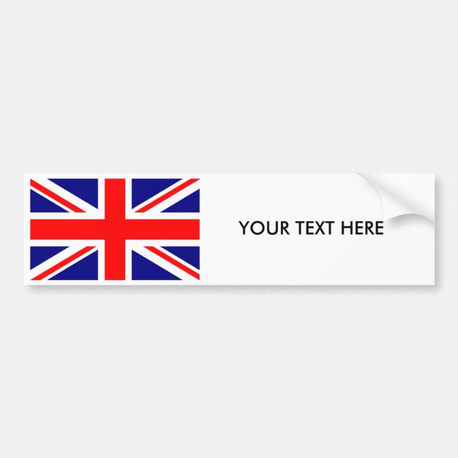 ENGLAND FLAG Bumper Sticker (Front)