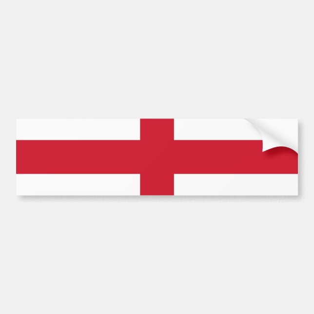 England Flag Bumper Sticker arc3 (Front)
